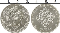 Продать Монеты Чехия 200 крон 2002 Серебро