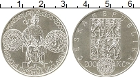 Продать Монеты Чехия 200 крон 2000 Серебро