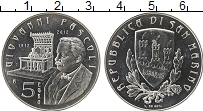Продать Монеты Сан-Марино 5 евро 2012 Серебро