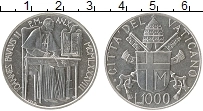 Продать Монеты Ватикан 1000 лир 1988 Серебро