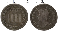 Продать Монеты Великобритания 4 пенса 1687 Серебро