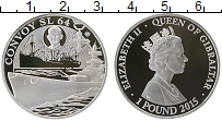 Продать Монеты Гибралтар 1 фунт 2015 Серебро