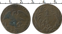 Продать Монеты Мексика 1/4 реала 1836 Медь
