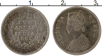 Продать Монеты Британская Индия 2 анны 1886 Серебро