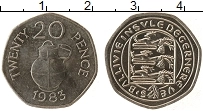 Продать Монеты Гернси 20 пенсов 1982 Медно-никель