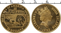 Продать Монеты Острова Кука 50 долларов 1992 Золото