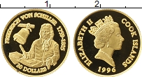 Продать Монеты Острова Кука 20 долларов 1996 Золото