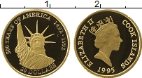Продать Монеты Острова Кука 20 долларов 1995 Золото