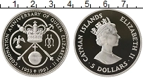 Продать Монеты Каймановы острова 5 долларов 1993 Серебро