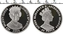 Продать Монеты Остров Вознесения 50 пенсов 2006 Серебро