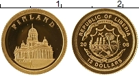 Продать Монеты Либерия 12 долларов 2008 Золото