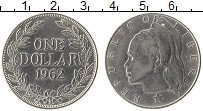 Продать Монеты Либерия 1 доллар 1962 Серебро
