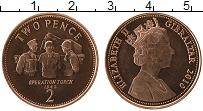 Продать Монеты Гибралтар 2 пенса 2006 Медь