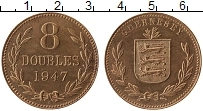 Продать Монеты Гернси 8 дублей 1947 Бронза