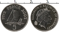Продать Монеты Гернси 5 пенсов 1999 Медно-никель