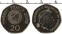 Продать Монеты Гернси 20 пенсов 2003 Медно-никель