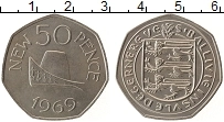 Продать Монеты Гернси 50 пенсов 1970 Медно-никель
