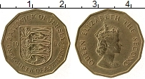 Продать Монеты Остров Джерси 1/4 шиллинга 1964 Латунь