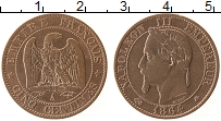 Продать Монеты Франция 5 сантим 1864 Медь