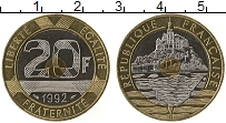 Продать Монеты Франция 20 франков 1992 Биметалл