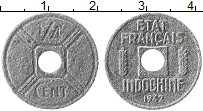 Продать Монеты Индокитай 1/4 цента 1942 Цинк