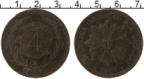 Продать Монеты Уругвай 4 сентесимо 1869 Медь