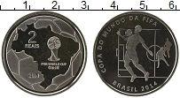 Продать Монеты Бразилия 2 рейса 2014 Медно-никель