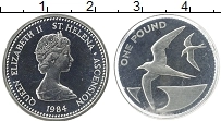 Продать Монеты Остров Святой Елены 1 фунт 1984 Серебро