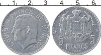 Продать Монеты Монако 5 франков 1945 Алюминий