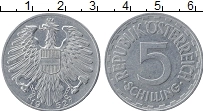 Продать Монеты Австрия 5 шиллингов 1952 Алюминий