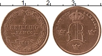 Продать Монеты Швеция 1/3 скиллинга 1852 Медь