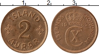 Продать Монеты Исландия 2 аурар 1940 Бронза