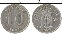 Продать Монеты Швеция 10 эре 1907 Серебро