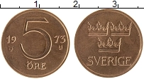 Продать Монеты Швеция 5 эре 1973 Бронза