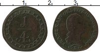 Продать Монеты Австрия 1/4 крейцера 1812 Медь