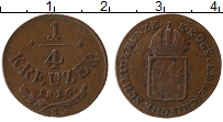 Продать Монеты Австрия 1/4 крейцера 1816 Медь