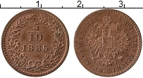 Продать Монеты Австрия 5/10 крейцера 1885 Медь