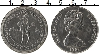 Продать Монеты Остров Мэн 1 крона 1984 Медно-никель