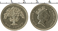 Продать Монеты Великобритания 1 фунт 1992 Латунь