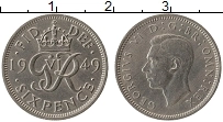 Продать Монеты Великобритания 6 пенсов 1949 Медно-никель
