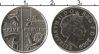 Продать Монеты Великобритания 5 пенсов 2008 Медно-никель