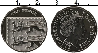 Продать Монеты Великобритания 10 пенсов 2008 Медно-никель