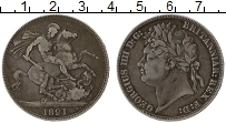 Продать Монеты Великобритания 1 крона 1821 Серебро