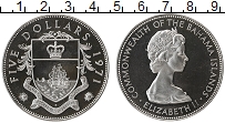 Продать Монеты Багамские острова 5 долларов 1971 Серебро