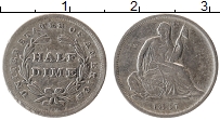 Продать Монеты США 1/2 дайма 1853 Серебро