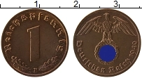 Продать Монеты Третий Рейх 1 пфенниг 1940 Медь