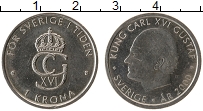 Продать Монеты Швеция 1 крона 2000 Медно-никель