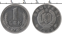 Продать Монеты Албания 1 лек 1988 Алюминий