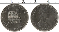 Продать Монеты Остров Мэн 5 пенсов 1976 Медно-никель
