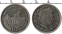 Продать Монеты Остров Мэн 10 пенсов 2002 Медно-никель